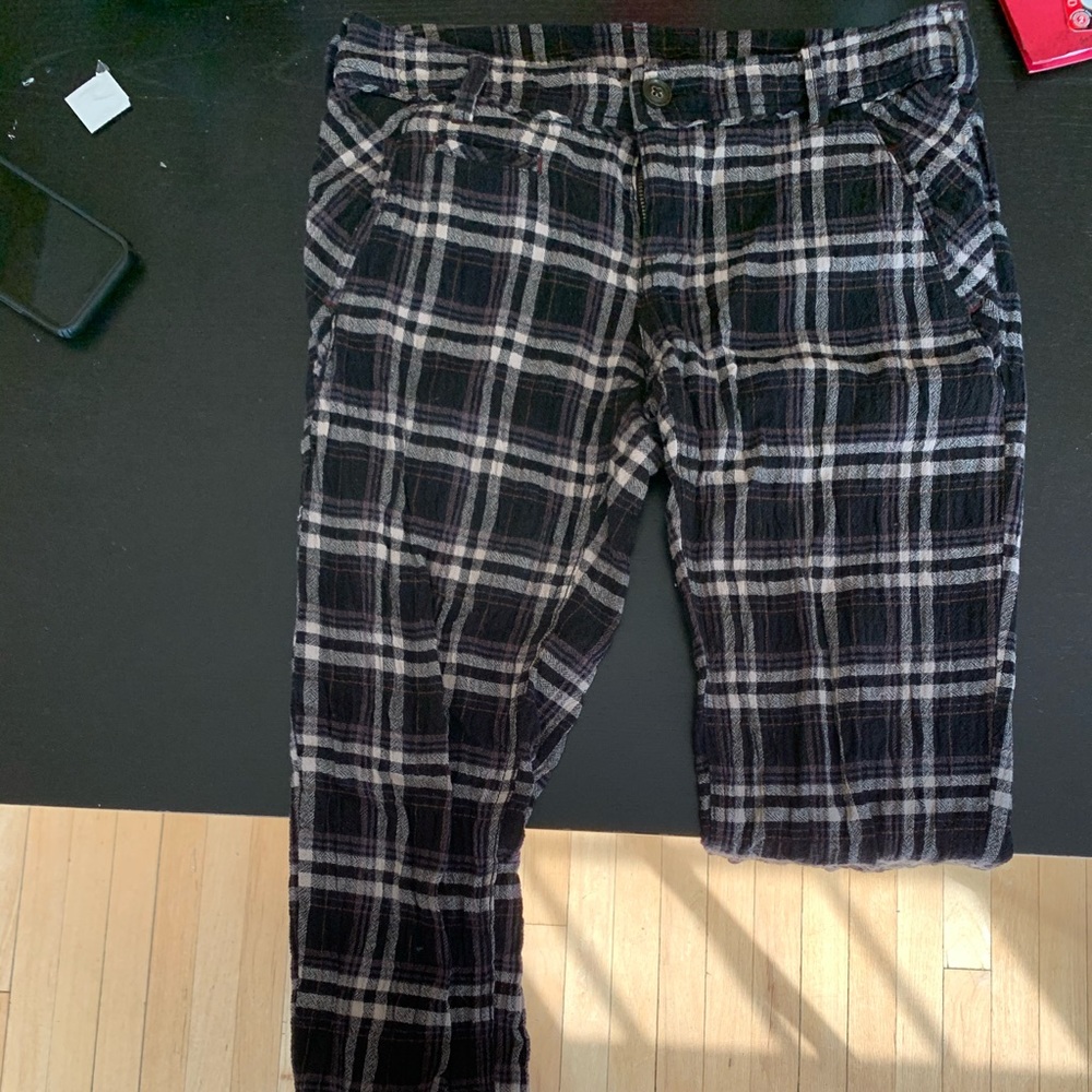 Free People plaid pants- comfy!!